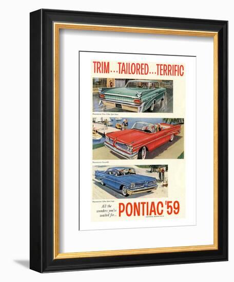 1959 GM Pontiac-Trim Tailored…-null-Framed Premium Giclee Print