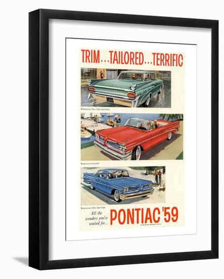 1959 GM Pontiac-Trim Tailored…-null-Framed Art Print