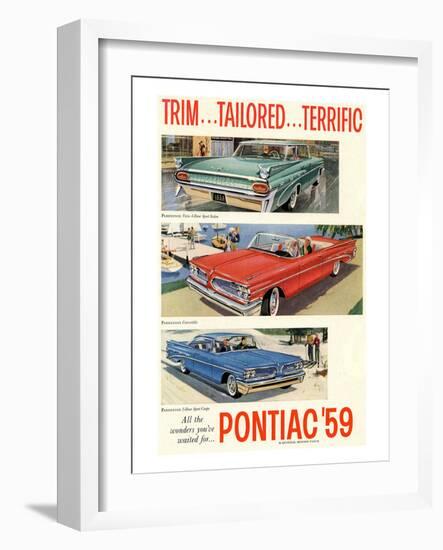 1959 GM Pontiac-Trim Tailored…-null-Framed Art Print