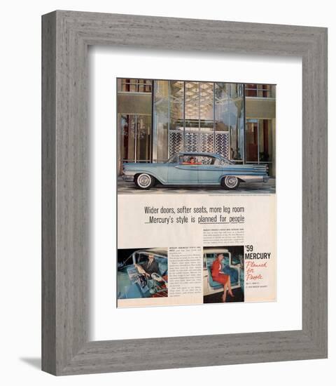 1959 Mercury - Wider Doors…-null-Framed Art Print
