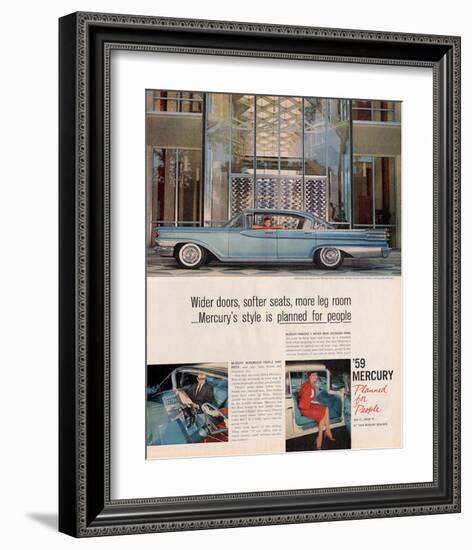 1959 Mercury - Wider Doors…-null-Framed Art Print