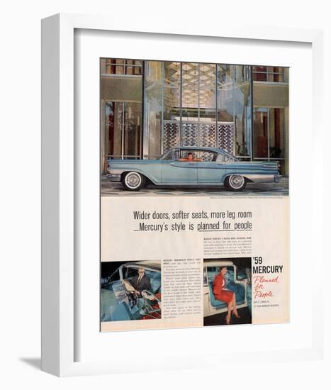 1959 Mercury - Wider Doors…-null-Framed Art Print