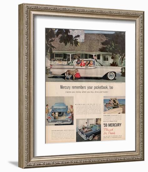 1959 Mercury - Your Pocketbook-null-Framed Art Print