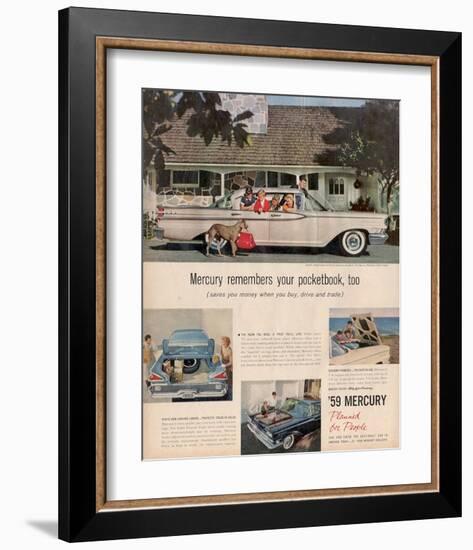 1959 Mercury - Your Pocketbook-null-Framed Art Print