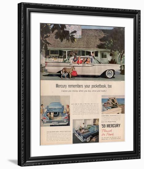 1959 Mercury - Your Pocketbook-null-Framed Art Print