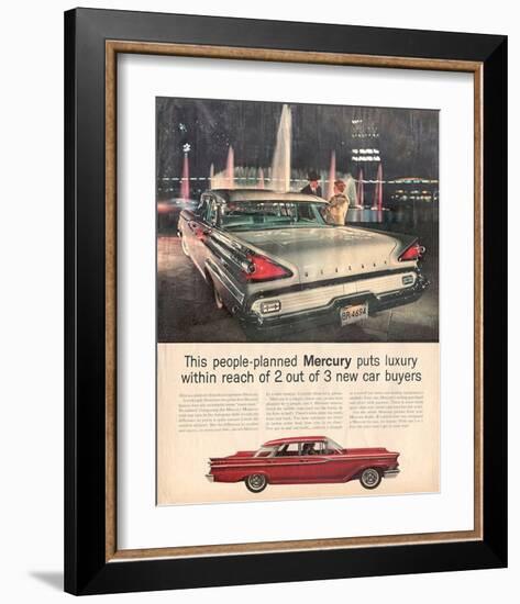 1959 People-Planned Mercury-null-Framed Art Print