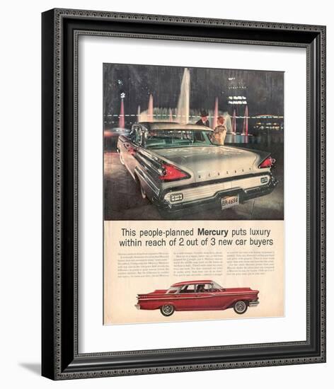 1959 People-Planned Mercury-null-Framed Art Print