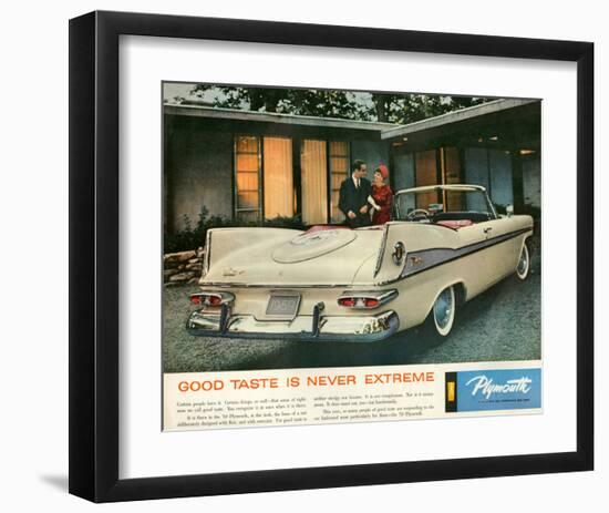 1959 Plymouth - Good Taste-null-Framed Art Print