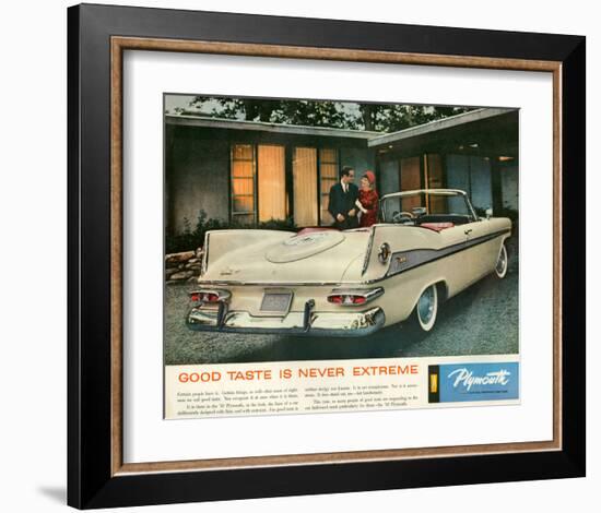 1959 Plymouth - Good Taste-null-Framed Art Print