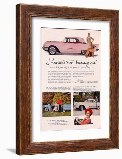 1959 Thunderbird- Becoming Car-null-Framed Art Print