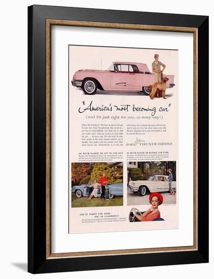 1959 Thunderbird- Becoming Car-null-Framed Art Print