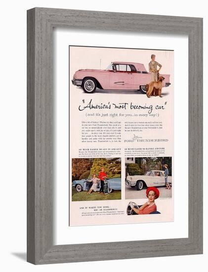 1959 Thunderbird- Becoming Car-null-Framed Art Print