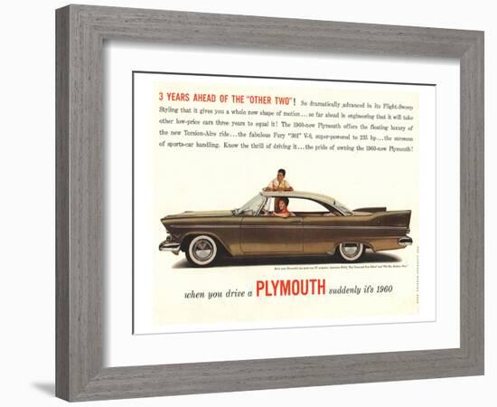 1960 Chrysler Plymouth-null-Framed Art Print