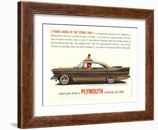 1960 Chrysler Plymouth-null-Framed Art Print