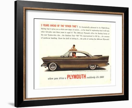 1960 Chrysler Plymouth-null-Framed Art Print