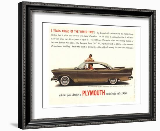 1960 Chrysler Plymouth-null-Framed Art Print