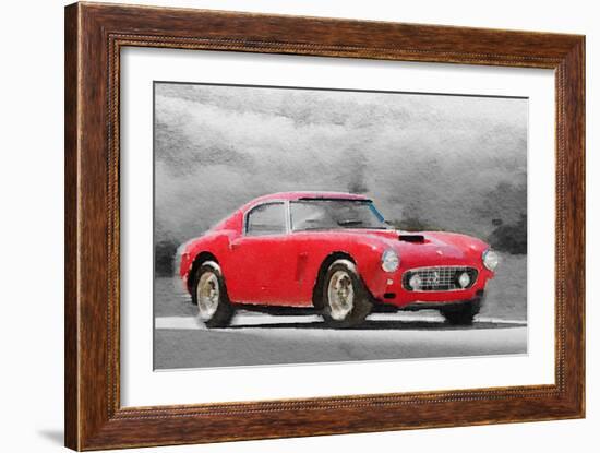 1960 Ferrari 250 GT SWB Watercolor-NaxArt-Framed Art Print