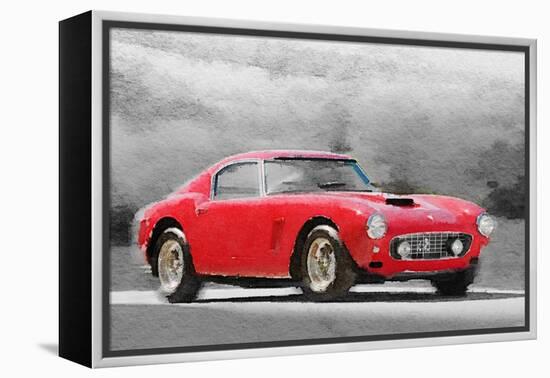1960 Ferrari 250 GT SWB Watercolor-NaxArt-Framed Stretched Canvas