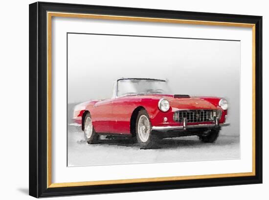 1960 Ferrari 250GT Pinifarina Watercolor-NaxArt-Framed Art Print