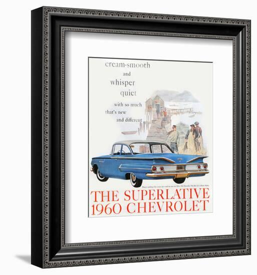 1960 GM Chevrolet Superlative-null-Framed Art Print