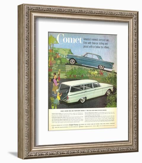 1960 Mercury-Comet Compact Car-null-Framed Art Print