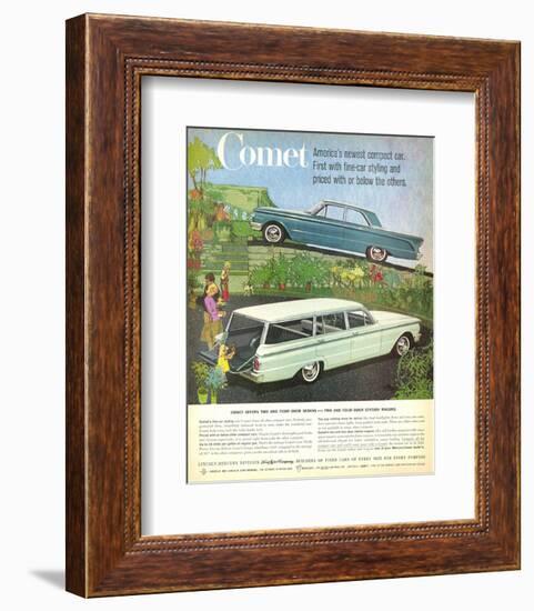1960 Mercury-Comet Compact Car-null-Framed Art Print