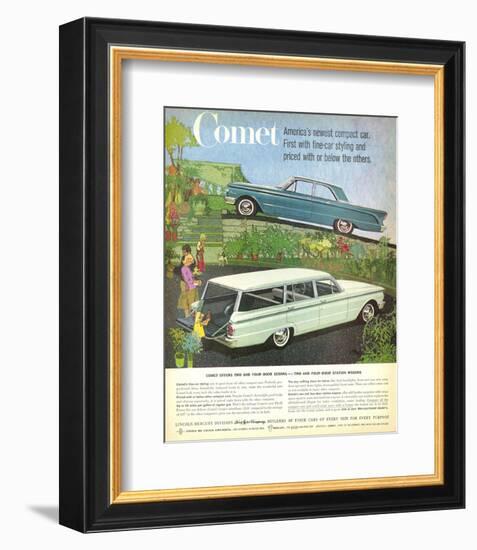 1960 Mercury-Comet Compact Car-null-Framed Art Print