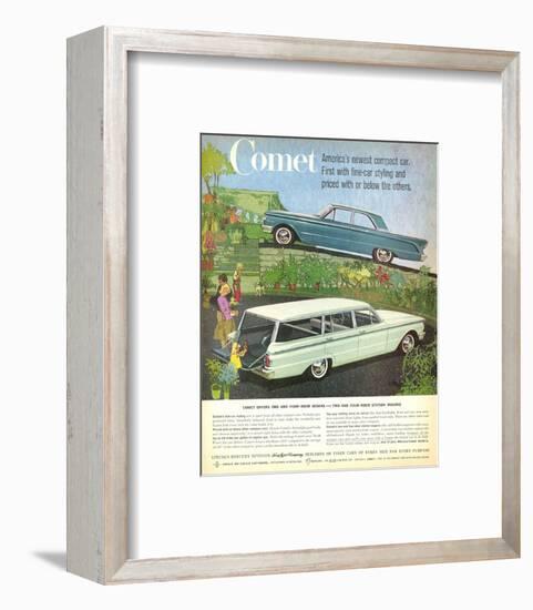 1960 Mercury-Comet Compact Car-null-Framed Art Print