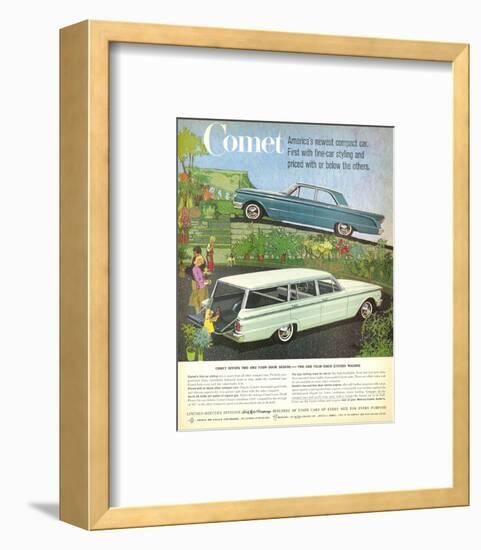 1960 Mercury-Comet Compact Car-null-Framed Art Print