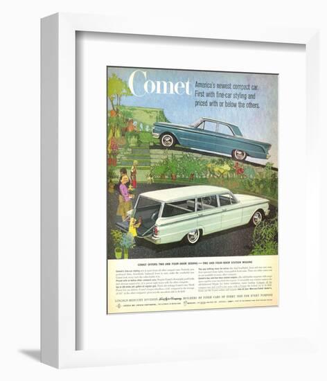 1960 Mercury-Comet Compact Car-null-Framed Art Print