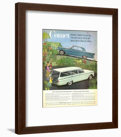 1960 Mercury-Comet Compact Car-null-Framed Art Print