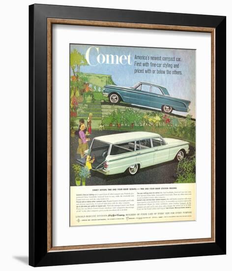 1960 Mercury-Comet Compact Car-null-Framed Art Print