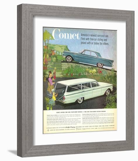 1960 Mercury-Comet Compact Car-null-Framed Art Print