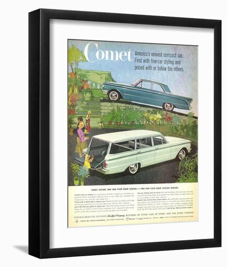 1960 Mercury-Comet Compact Car-null-Framed Art Print