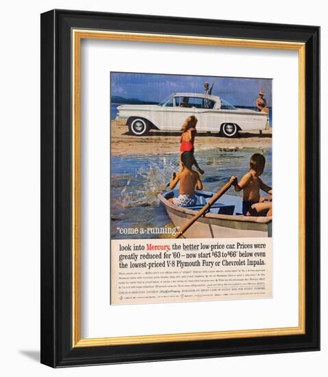 1960 Mercury - Greatly Reduced-null-Framed Art Print