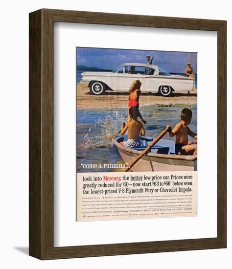 1960 Mercury - Greatly Reduced-null-Framed Art Print