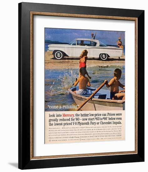 1960 Mercury - Greatly Reduced-null-Framed Art Print