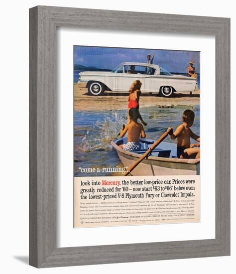 1960 Mercury - Greatly Reduced-null-Framed Art Print