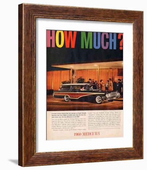 1960 Mercury - How Much?-null-Framed Art Print