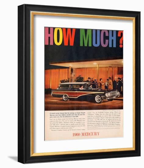 1960 Mercury - How Much?-null-Framed Art Print