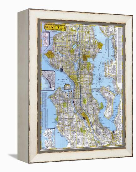 1960, Seattle 1960, Washington, United States-null-Framed Premier Image Canvas