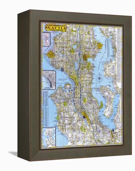 1960, Seattle 1960, Washington, United States-null-Framed Premier Image Canvas