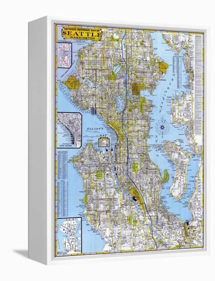 1960, Seattle 1960, Washington, United States-null-Framed Premier Image Canvas