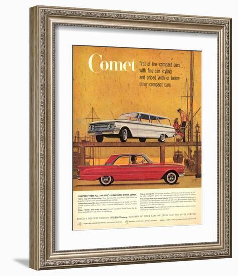 1960Mercury-Comet: 1St Compact-null-Framed Art Print