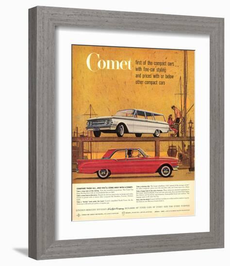 1960Mercury-Comet: 1St Compact-null-Framed Art Print