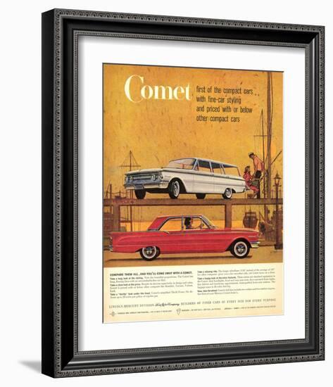 1960Mercury-Comet: 1St Compact-null-Framed Art Print