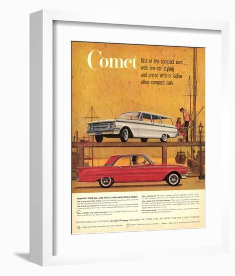 1960Mercury-Comet: 1St Compact-null-Framed Art Print