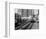 1960s-1970s Chicago, Public Transportation El Train Turning into the Loop on Wells Street-null-Framed Photographic Print