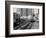 1960s-1970s Chicago, Public Transportation El Train Turning into the Loop on Wells Street-null-Framed Photographic Print