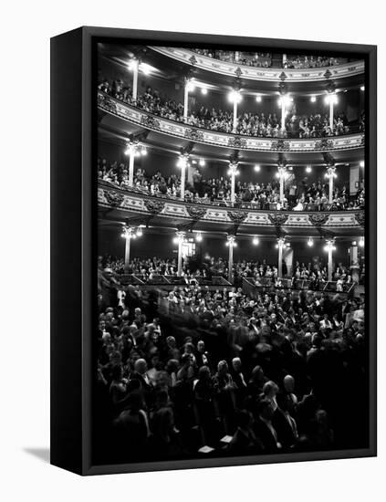 1960s Audience in Seats and Balconies of the Academy of Music Philadelphia, Pennsylvania-null-Framed Premier Image Canvas